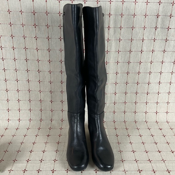 Vince Camuto “Karita” Over The Knee Riding Boots Women's Sz 5.5 Black Leather - Picture 3 of 10